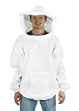 VIVO Professional White Extra Large Beekeeping Suit, Jacket, Pull...