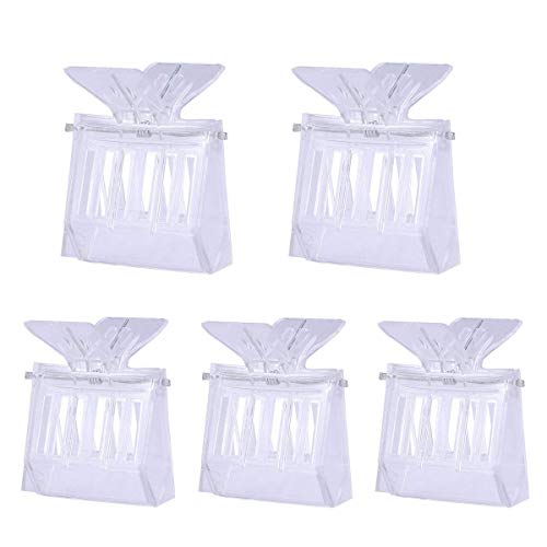 UEETEK Bee Queen Clip Plastic Clip Queen Bee Cage Catcher - Pack of...