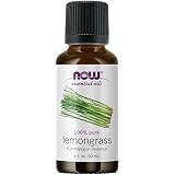NOW Essential Oils, Lemongrass Oil, Uplifting Aromatherapy Scent,...