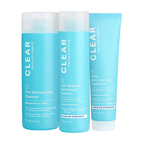 Paula's Choice CLEAR Regular Strength Acne Kit, 2% Salicylic Acid &...