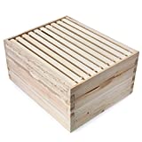Honey Keeper Beehive 10 Frame Kit Super Box and 10 Deep Frames with...