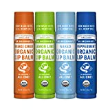 Dr. Bronner's - Organic Lip Balm (4-Pack Variety Peppermint, Orange...