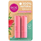eos USDA Organic Lip Balm - Strawberry Sorbet | Lip Care to Moisturize...