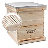 Honey Keeper Beehive 20 Frame Complete Box Kit (10 Deep and 10 Medium)...